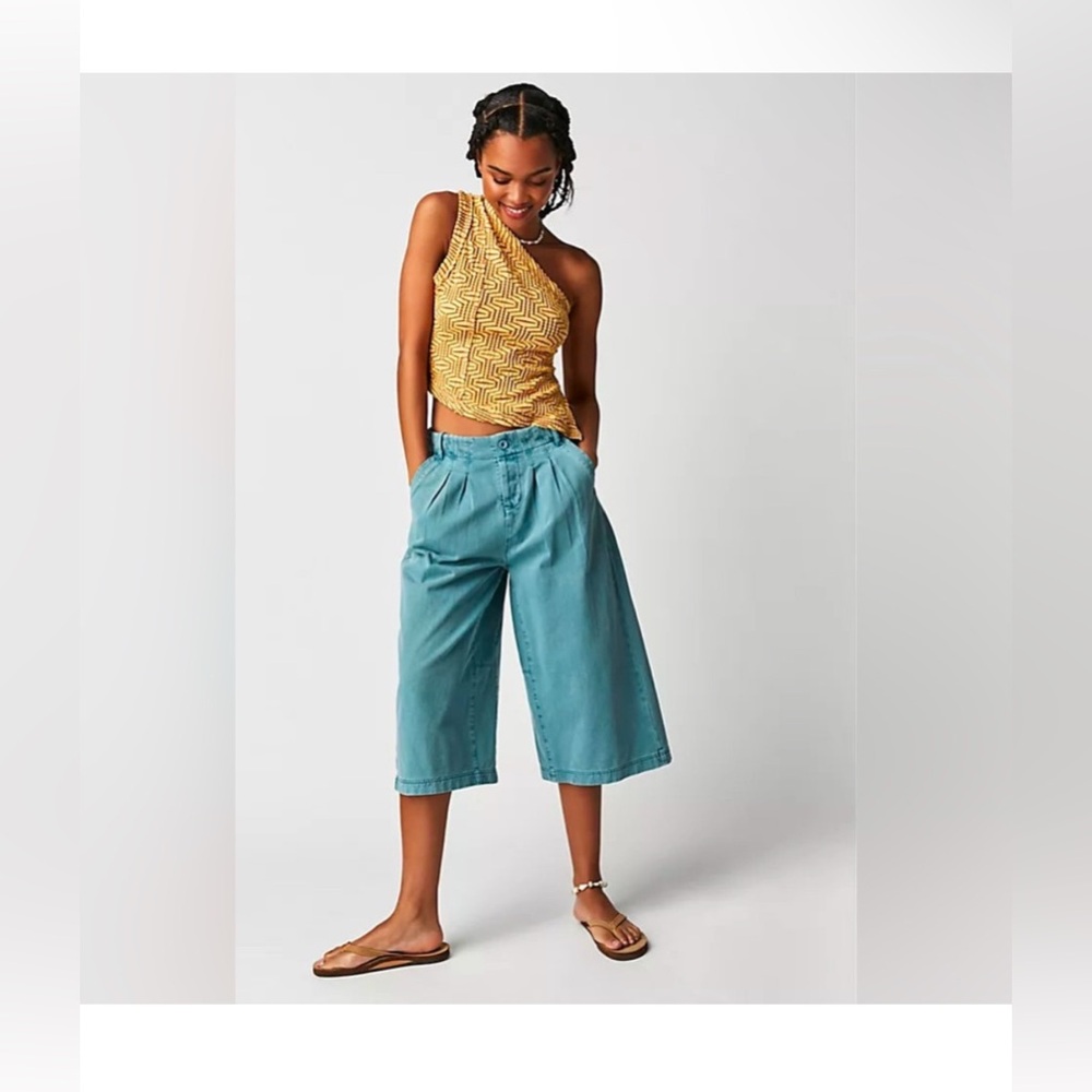 NWT Free People Hard Rain Gaucho Pants